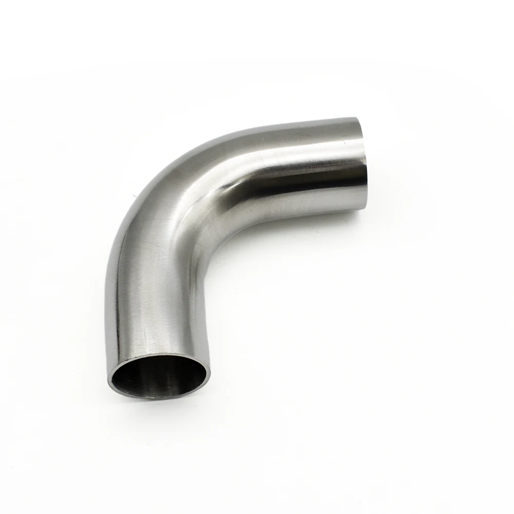 Санитарный фитинг из нержавеющей стали с углом 90 градусов 19-108 мм SS304/316 удлинение