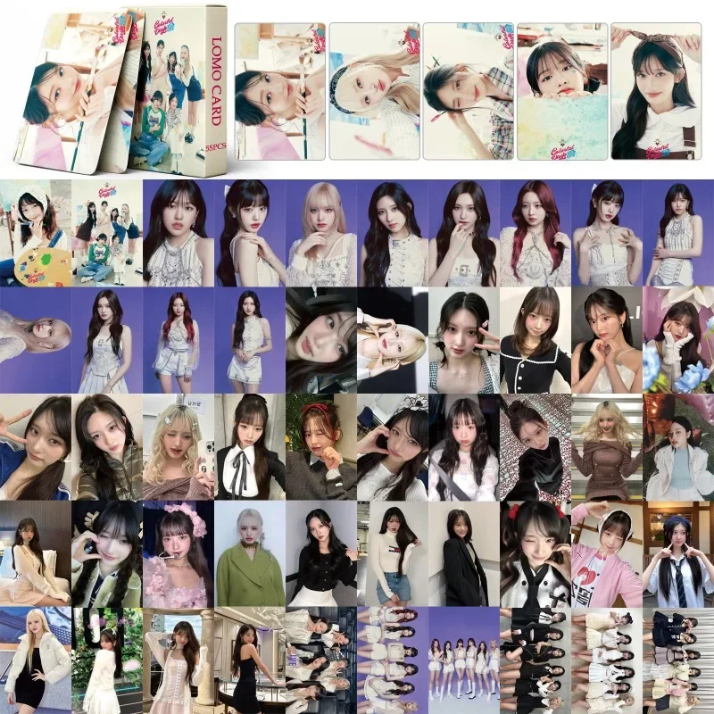 55 шт./компл. Kpop IVE ломо-карты 2025 СЕЗОНЫ ОТЛИЧКИ Wonyoung красочные дни