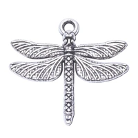 30pcslot unique silver color dragonfly charms alloy pendant for necklace earrings bracelet jewelry making diy accessories