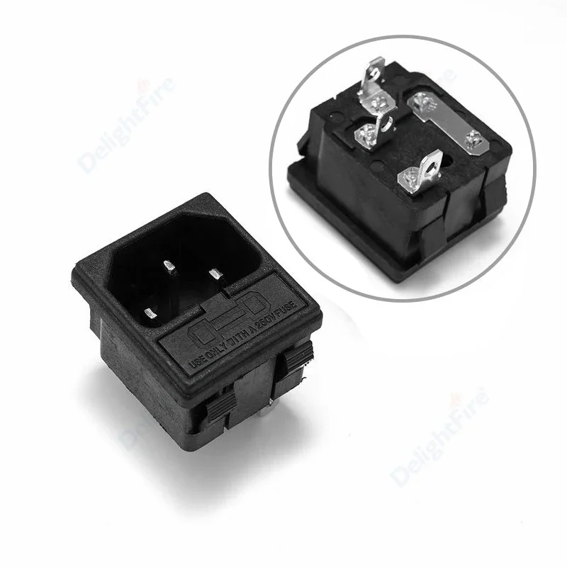 IEC320 C13 C14 Электрическая розетка «папа-мама» 3-контактный сменный переменный преобразователь переменного тока, разъем, адаптер