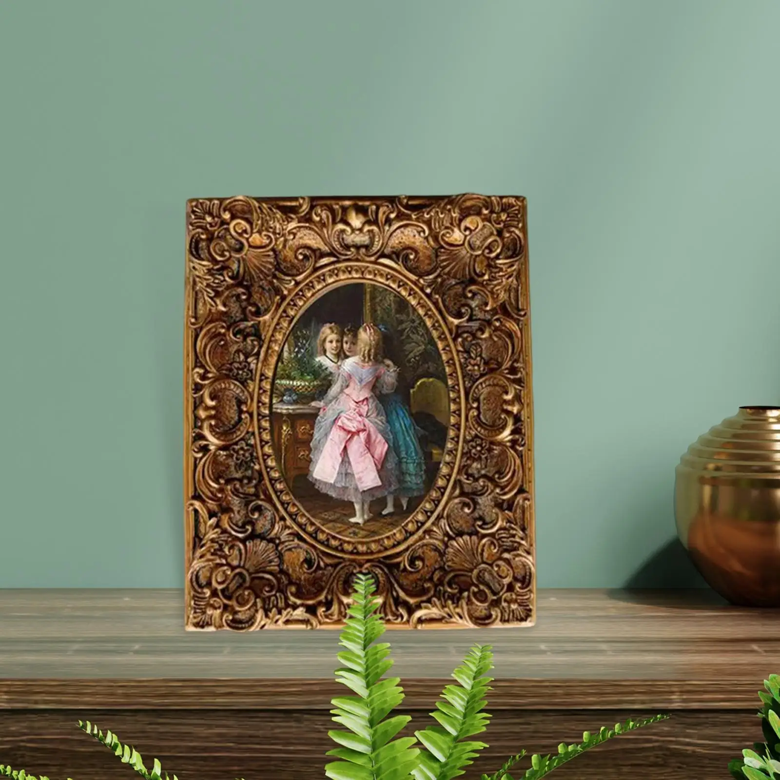 

Retro Style Photo Frame Picture Holder Ornament for Bedroom