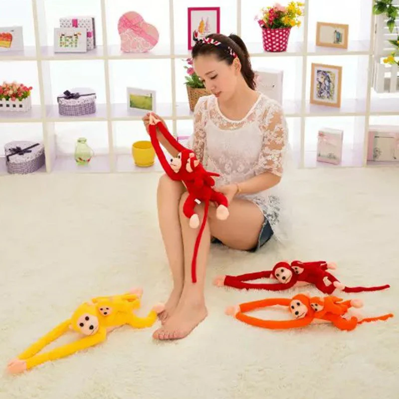 Плюшевые занавески в виде обезьяны 60 см