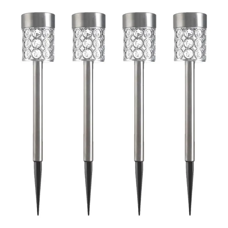 Солнечные светильники для дорожек наружные 4-кратные садовые ландшафтные