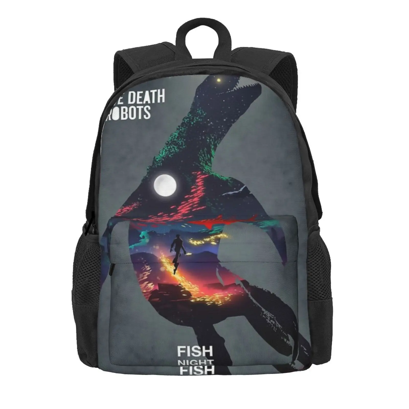 

Love Death & Robots 8 school bags Female Bag Backpack Black Ita Bag Travel Bags Travel Bag Bagpack