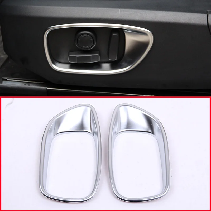 

Для Land rover Discovery Sport 2015 2016 2017 2018 Стайлинг автомобиля регулировка сиденья автомобиля декоративный чехол отделка рамка 2 шт.