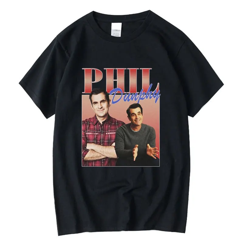 

Phil Dunphy TV Show T-shirt Men's Women's 90s Vintage Graphic Tee Shirt Harajuku Oversized T-shirts Gothic Streetwear Unisex