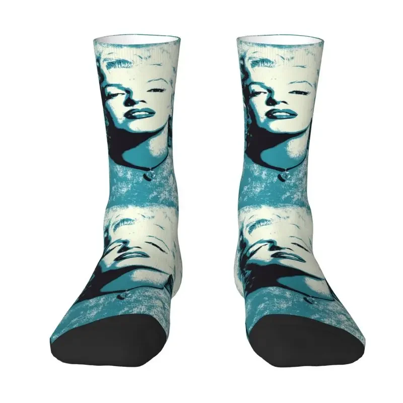 Сексуальные золотые носки для девушек Monroe Marilyns мужские и женские теплые Дышащие