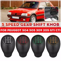 for peugeot 504 505 309 205 cti manual gear shift knob 5 speed lever shifter handle stick plastic car accessories