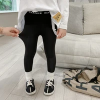 girl leggings kids baby%c2%a0long pants trousers 2022 letters spring autumn warm toddler cotton school comfortable children clothing