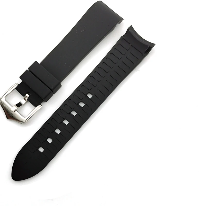 

Rubber watchband 18mm 19mm 20mm 21mm 22mm 24mm bracelet for omega seiko rolex tissot tudor watch band curved end watch strap