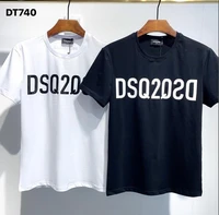 2022 hot dsquared2 high quality fashion printed cotton short sleeve unisex couple t shirt dt740