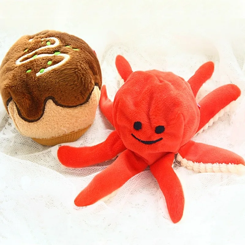 

Dog Toys Squeaker Crinkle Paper Octopus Ball Detachable Stored Food Intelligence Development Snacks Pet IQ Energy-Consuming