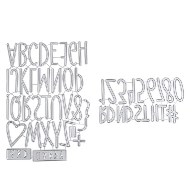 

Number Letters Metal Cutting Dies Stencil DIY Scrapbooking Album Paper Card Mold