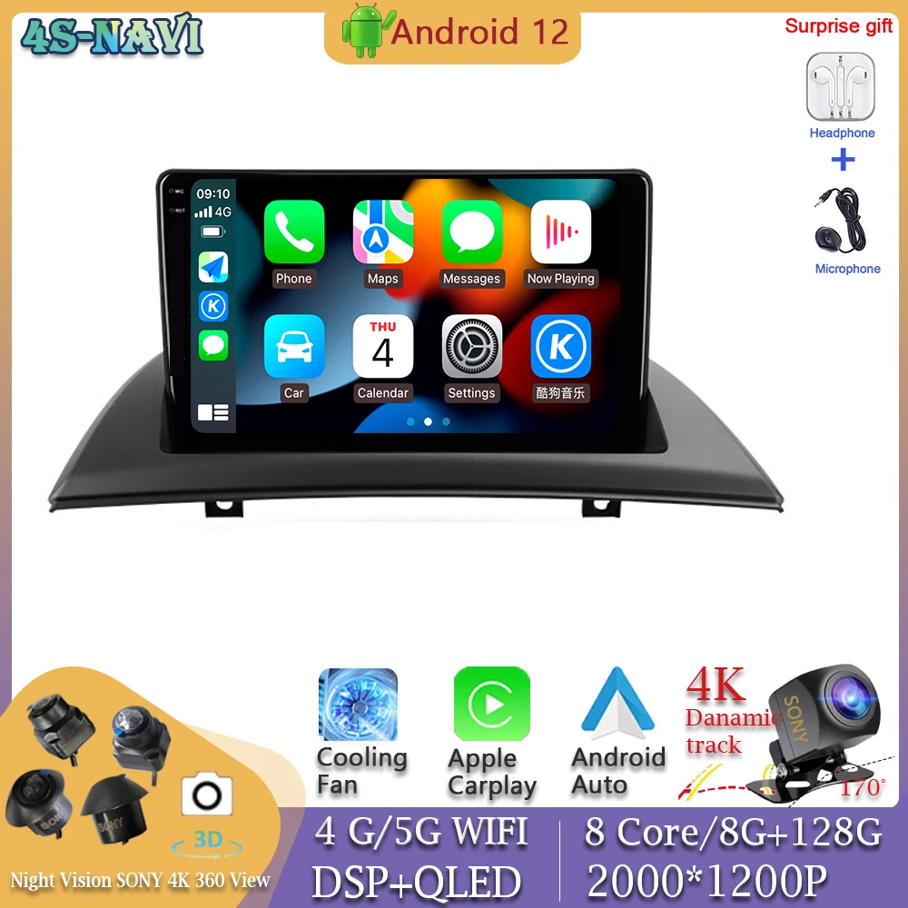 

For BMW X3 E83 2003 - 2010 Car Radio Multimedia Video Player Navigation GPS Android 10 No 2din 2 din DVD