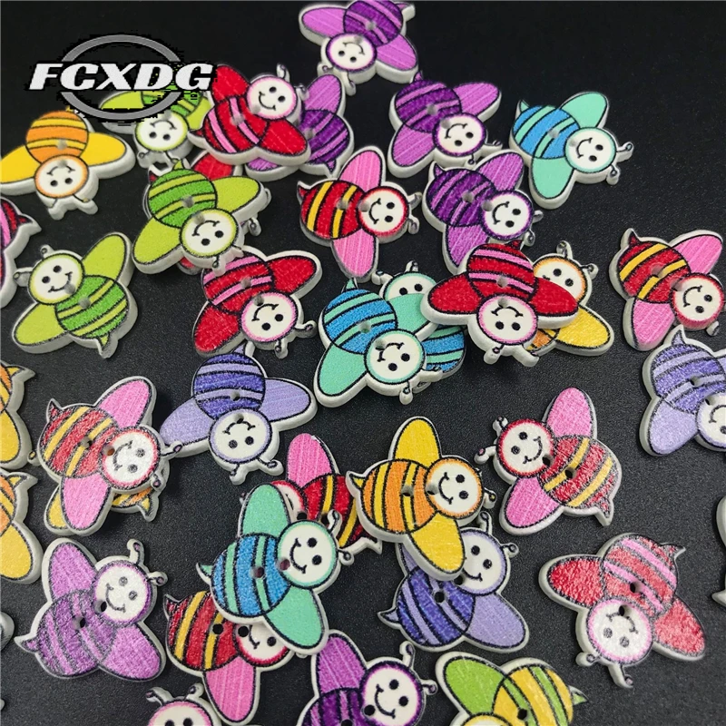 50 шт. деревянные пуговицы в виде бабочек | Дом и сад