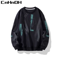 cnhnoh round neck guard clothes mens capless loose ins spring and autumn shirt long sleeved t shirt 2022 new spring clothes