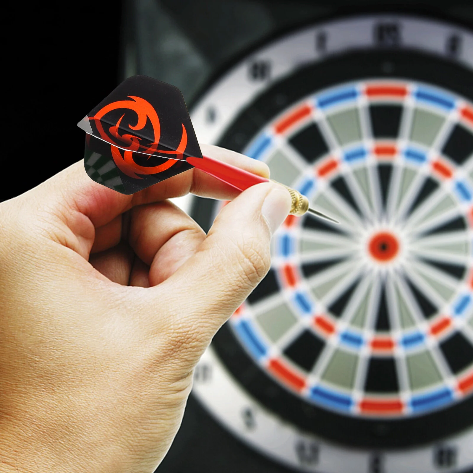 

Generous Replaceable Dart Flights Portable Wings Game Tails Smooth Flying Convenient