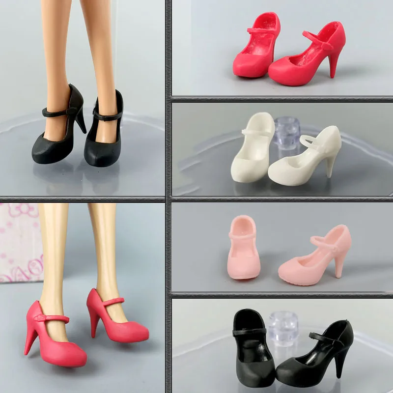 4 пары/партия обувь на высоком каблуке для кукол Барби