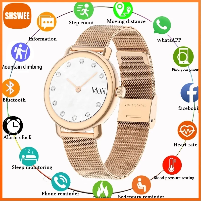

For Xiaomi Huawei ECG+PPG Smart Watch Women Menstrual Cycle Reminder Heart Rate Detector Fashion Ultra-thin Ladies Smartwatch