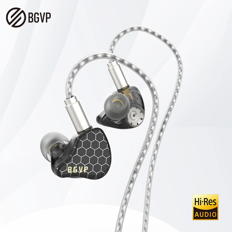 Фото Наушники-мониторы BGVP Scale Pro Hybrid In-Ear Monitor 1DD+1BA с 6D-эффектами звука, игровые наушники HiFi, проводные, стерео, с глубокими басами, для прослушивания музыки. №1