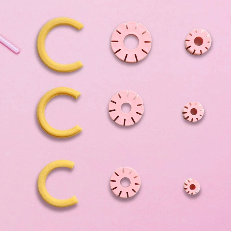 6 шт. глиняные обручи руководство для изготовления сережек резак глины