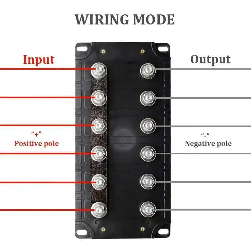 Водонепроницаемый 6-контактный автомобильный автоматический нижний болт на