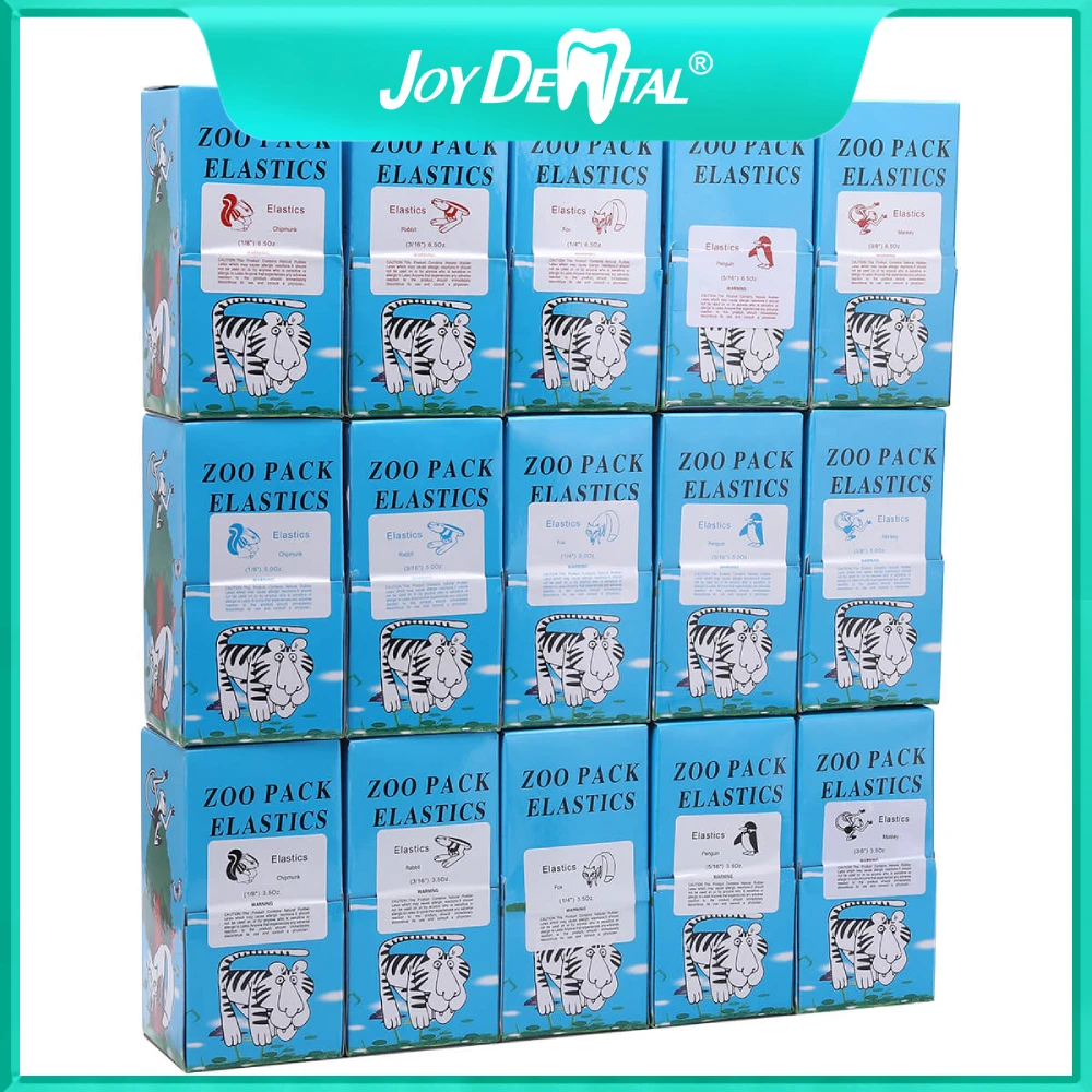 

Joydental 5000 шт./кор. Стоматологическая Ортодонтическая упаковка для зоопарка эластичные резинки высококачественные латексные скобы Force 3,5/5,0/6,5