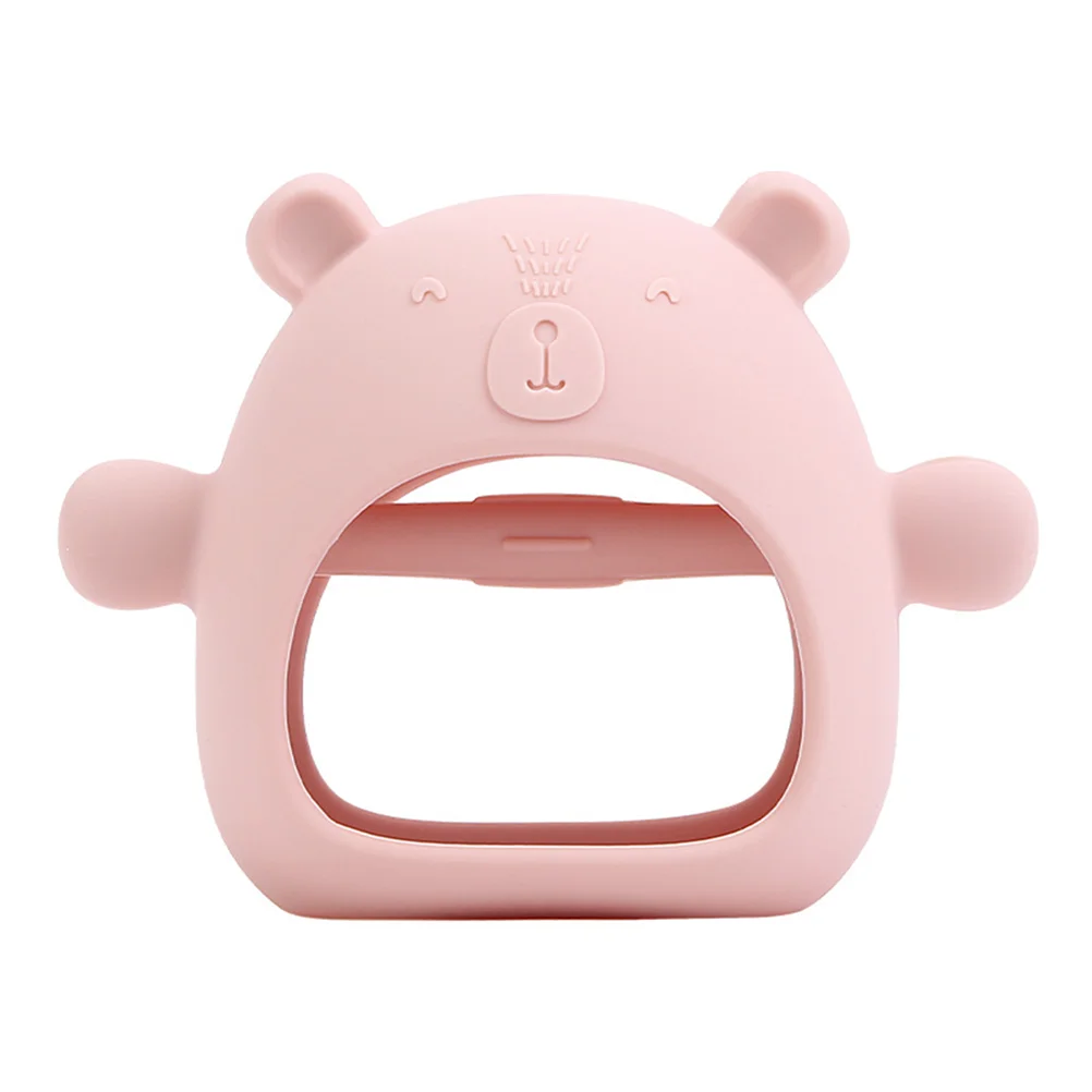 

Teether Baby Toy Infant Teething Ring Pacifier Silicone Soothing Grasping Sensory Grinding Toddler Chewing Newborn Kids Toys