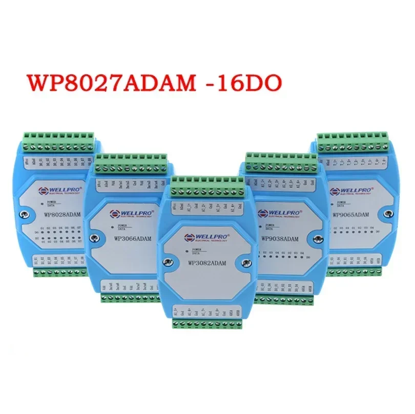 Мобильный телефон salida Digital прерыватель aislado 16 каналов для MODBUS communication-WP8027ADAM