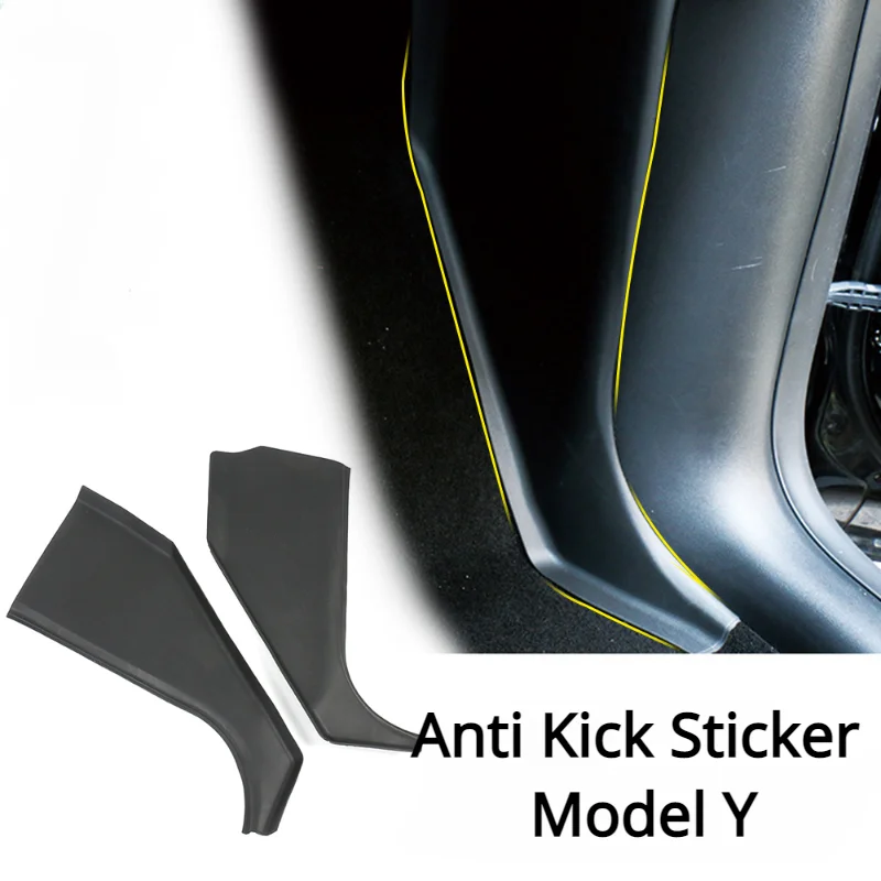 

Anti Kick Sticker for Tesla Model Y Protection Cover for Front Door Rest Pedal Side Guards Protector Decor Pad Accessories 2023