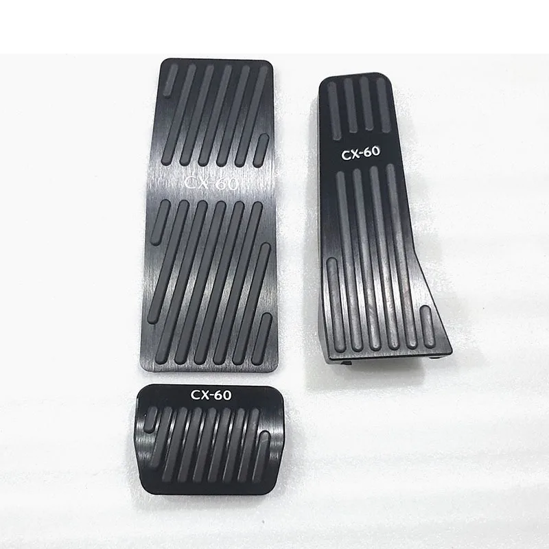 

Для Mazda CX60 CX-60 2022, автомобильные аксессуары, подставка для ног, педали, пластина, нескользящая педаль акселератора, тормозная педаль, накладки