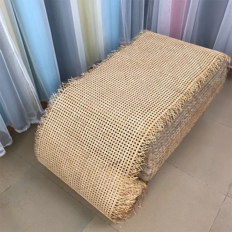 

40/45/50/55CM X 4 Meter Natural Rattan Cane Webbing Sheet Home Webbing Roll Chair Table Ceiling Furniture Decoration Material