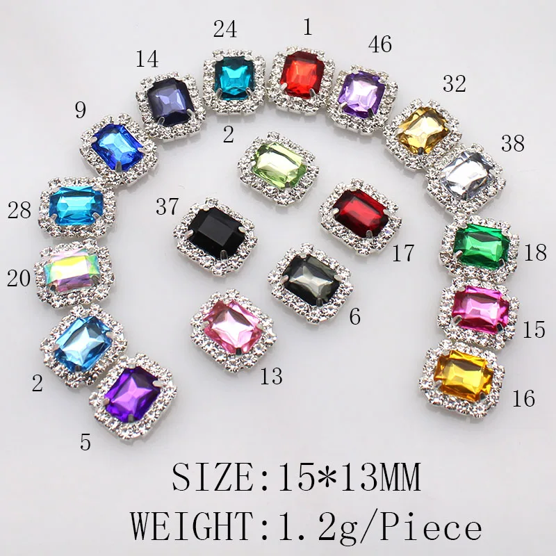 

10 шт. 15*13 мм инновационное маленькое серебряное плоское дно с четырьмя отверстиями инкрустированное акрилом для шитья декоративная одежда головные уборы, сумки,