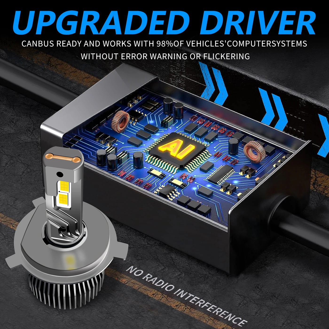 PSX26W Светодиодные лампы для фар 5202 4300K 9007 HB5 9004 HB1 9008 H13 P13W PSX24W H18 H19 H11 H7 H4