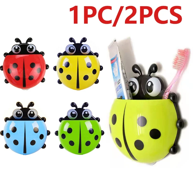 Держатель Для Зубных Щеток И Зубной Пасты Милый Дизайн Божьей Коровки Детская