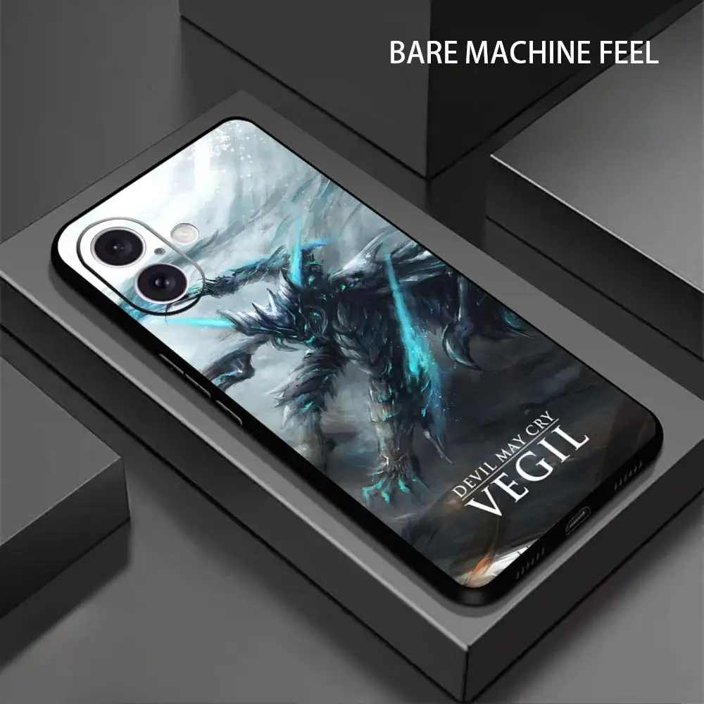 Фото Популярный чехол для телефона с дизайном из игры Devil May Cry для iPhone 17 16 15 14 13 12 X XR XS 8 Plus Mini Pro Max, мягкий черный ударопрочный чехол. №4