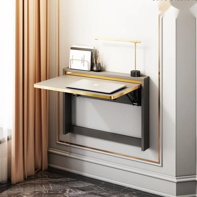 

Light Luxury Invisible Household Hanging Wall Computer Desks Wall Hanging Type Breakfast Tables Solid Wood Folding Dining Table