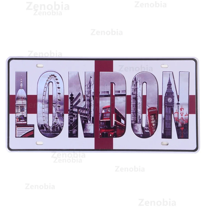 

Металлическая вывеска «Лондон»