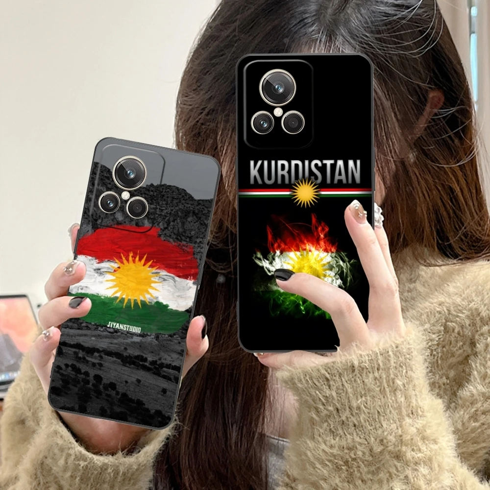 Чехол для мобильного телефона с изображением флага Курдистана Realme GT 2 9i 8i 7i Pro X50 X2