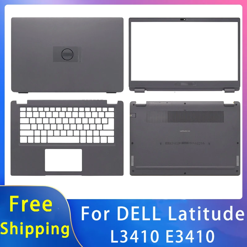 

New For Dell Latitude L3410 E3410 Replacemen Laptop Accessories Lcd Back Cover/Front Bezel/Palmres/Bottom Dark Grey 0GMYC0
