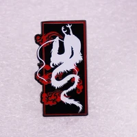 anime dbz shenron metal enamel lapel badge brooch pin