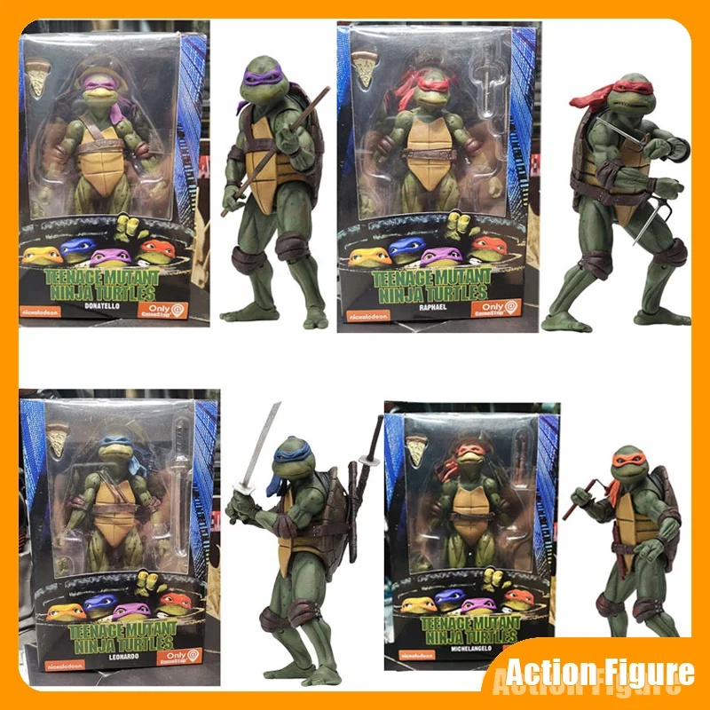Фото Фигурка Neca Teenage Ninja Turtles TMNT: Мутант Донателло (фильм 1990 года), лимитированная серия, 7 дюймов, подвижная, любимая модель игрушки №1