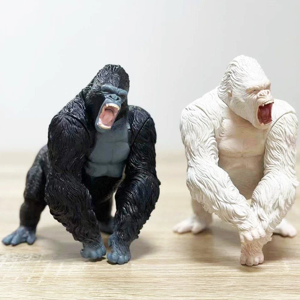 

PVC Anime Simulation Fierce Gorilla Action Figure Animal King Kong Toys Collection Toy Model Dolls Kids Birthday Christmas Gift