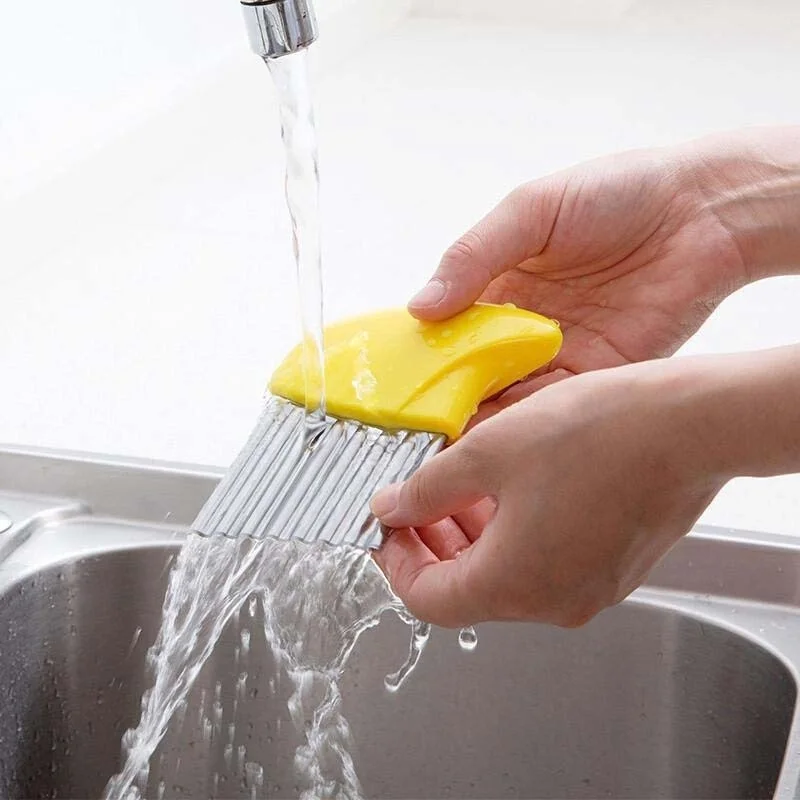 Нож из нержавеющей стали для резки картофеля фри салата |