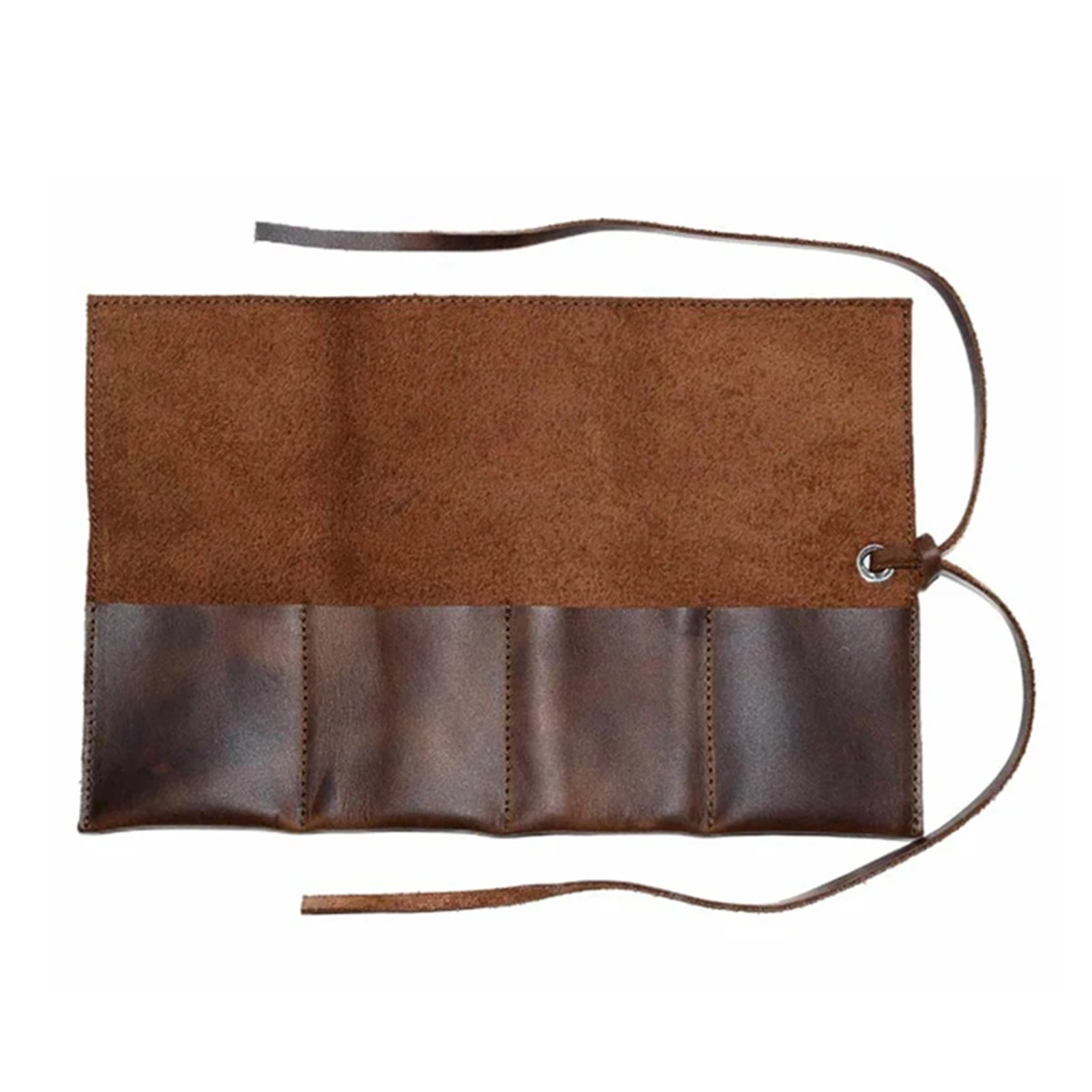 

Watch Rolls Watch Travel Pouch Leather Watch Roll Waxed Waterproof Vintage Texture Watch Roll 4 Slots Watch Travel Case Storage