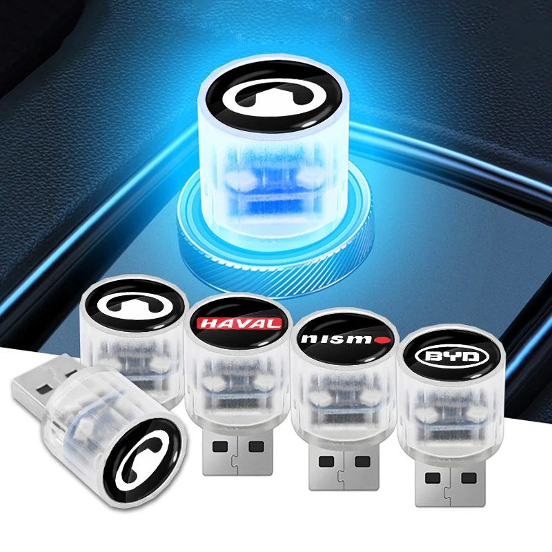 

1pcs Car Interior USB Atmosphere Light Portable Mini LED Party Lamp For Benz Audis Hyundai Peugeot Renault Jeep Umbrella Styling