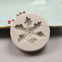 new snowflake chocolate silicone mold fondant cake candy molds cookies pastry biscuits mould baking cake decoration tools aouke