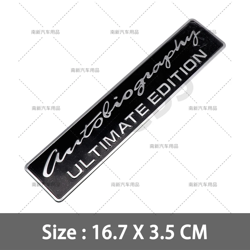 

3D алюминиевый суперзаряженный значок автологография спортивный логотип Ultimate эмблема «Edition» наклейки на заднюю дверь автомобиля