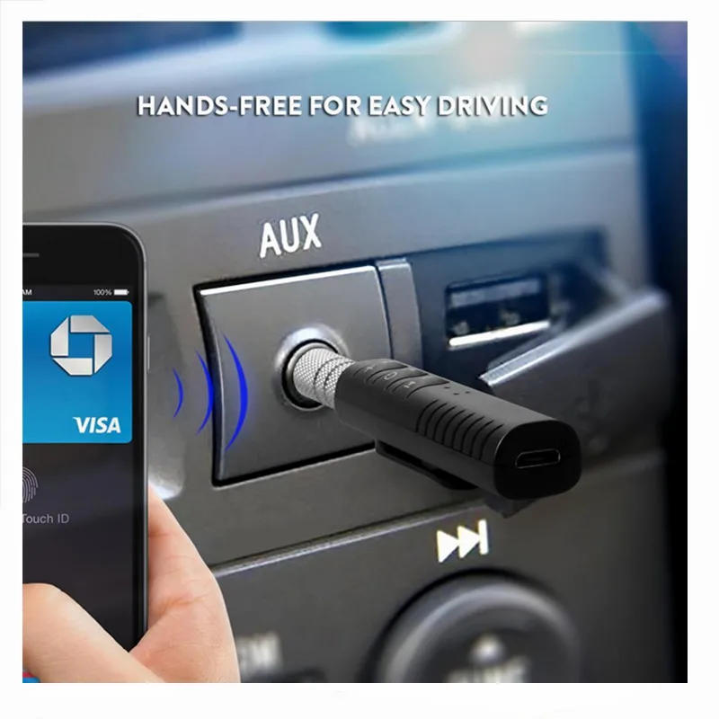 Aux-приемник беспроводной с поддержкой Bluetooth 3 5 и штекером 0 мм |