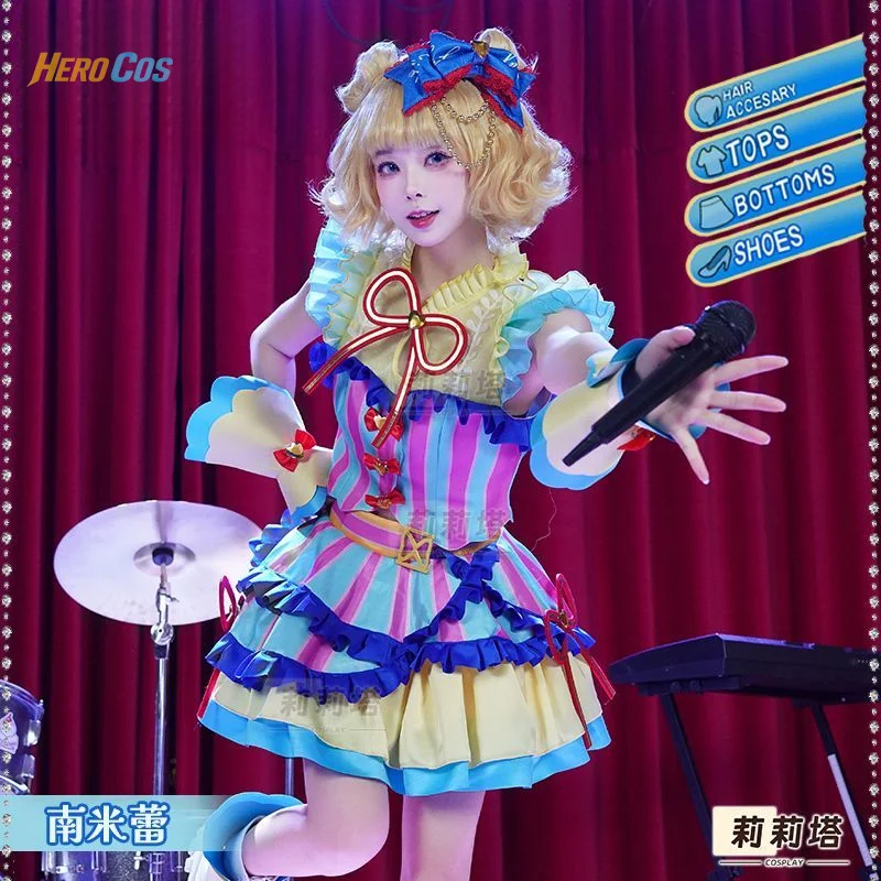 Фото Аниме Pretty Rhythm Minami Mirei, карнавальный костюм, платье Лолиты, платье принцессы на Хэллоуин, Рождество, ролевые игры для женщин №1
